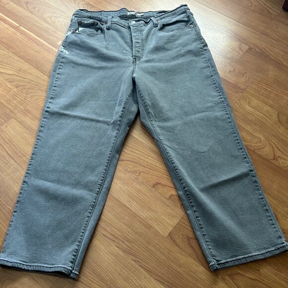 Levi’s Ribcage Straight Ankle Jeans – Gray – Size 18W | Good Condition - Picture 1 of 3